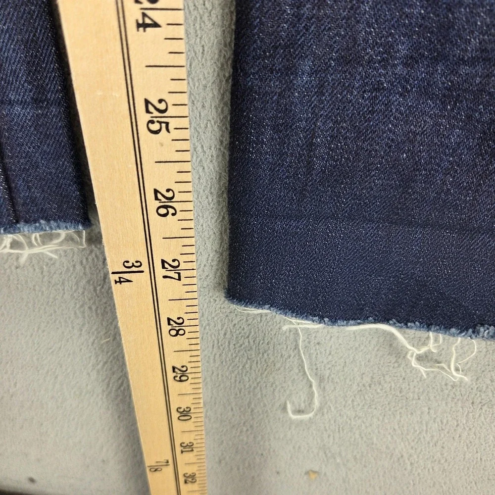 Maurizio Massimino Jeans Mens Blue Selvedge Made In Italy Raw Hem Fits 31x28